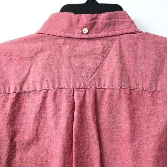 Mens Tommy Hilfiger Red Short Sleeve Short - Picture 8 of 16